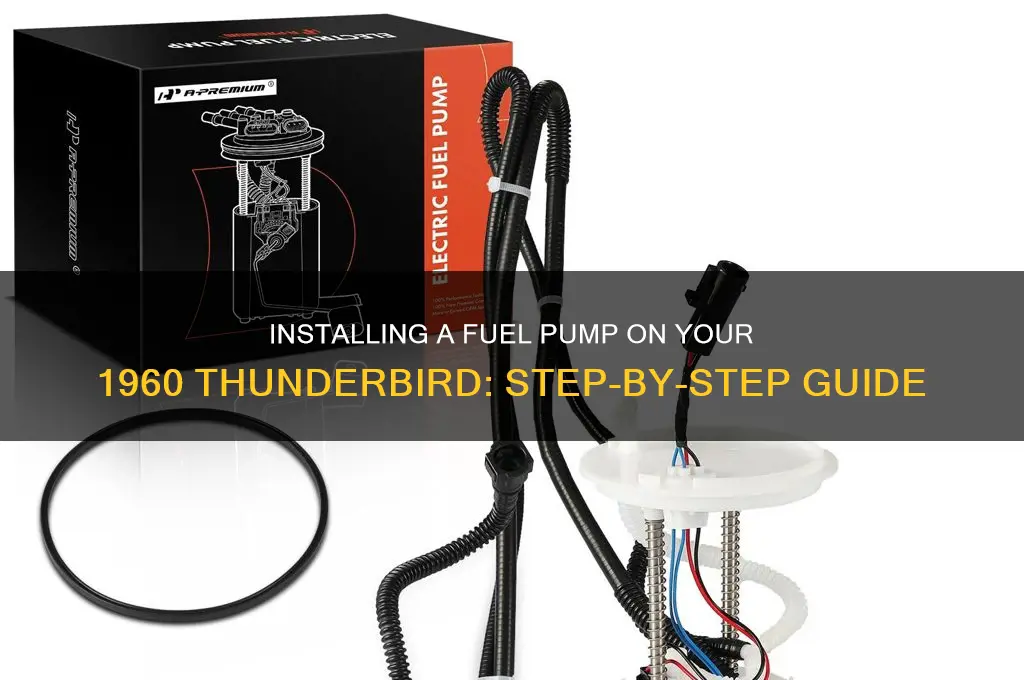 how to install a fuel pump on a 1960 thunderbird