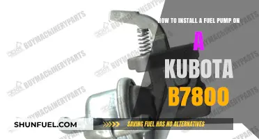 Step-by-Step Guide: Installing a Fuel Pump on Kubota B7800