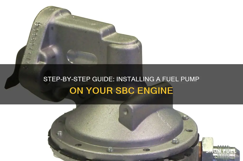 how to install a fuel pump on sbc