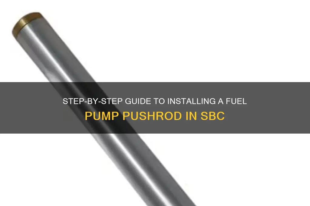 how to install a fuel pump pushrod in a sbc