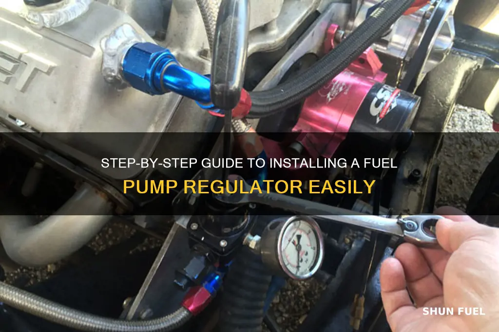 how to install a fuel pump regulator