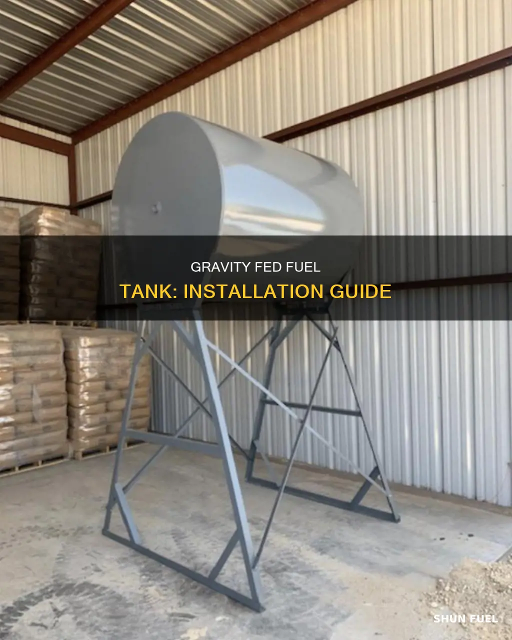 how to install a gravity fed fuel tank