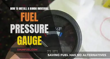 Universal Fuel Pressure Gauge: Honda Installation Guide