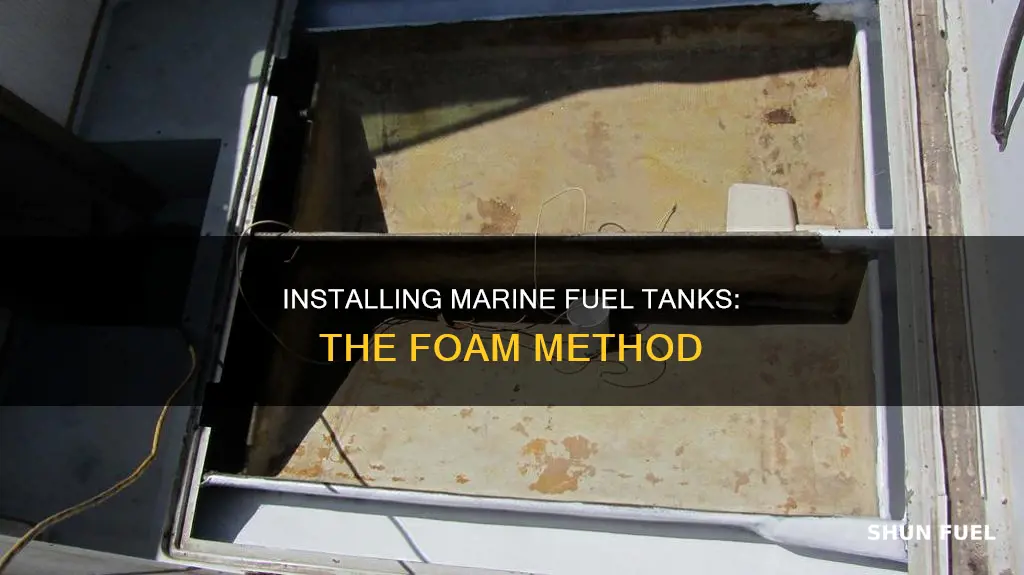 how to install a marine fuel tank with foam