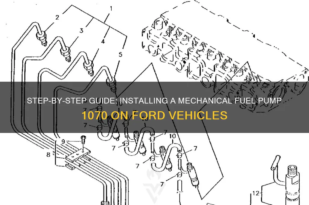 how to install a mechanical fuel pump 1070 on ford