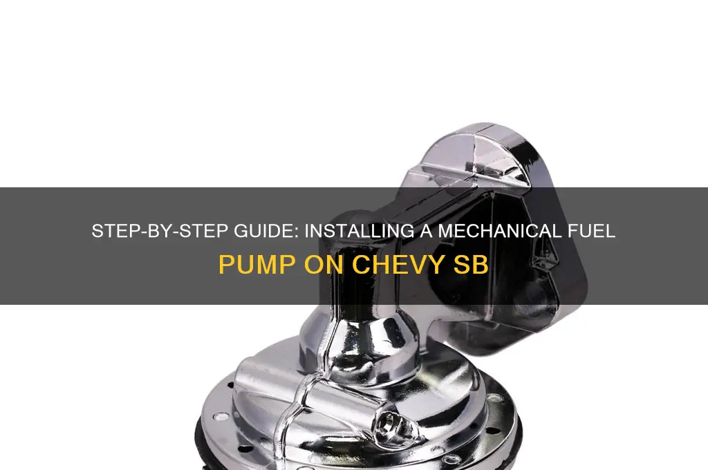 how to install a mechanical fuel pump on chevy sb