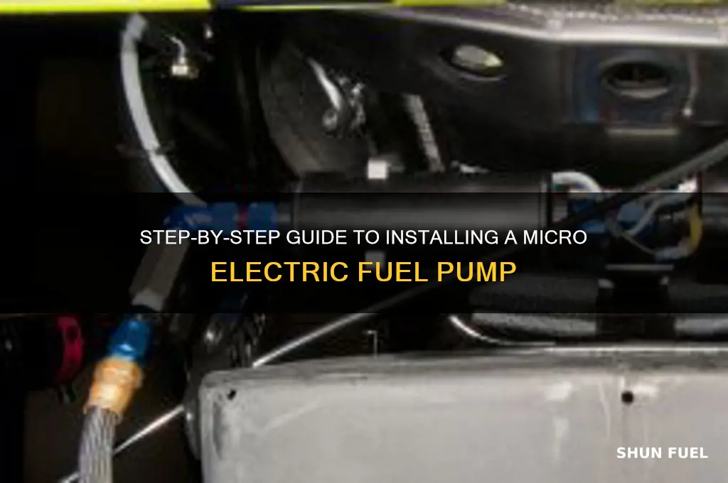 how to install a micro electric fuel pump