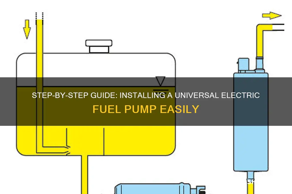how to install a universal electric fuel pump