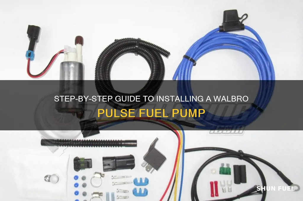 how to install a walbro pulse fuel pump