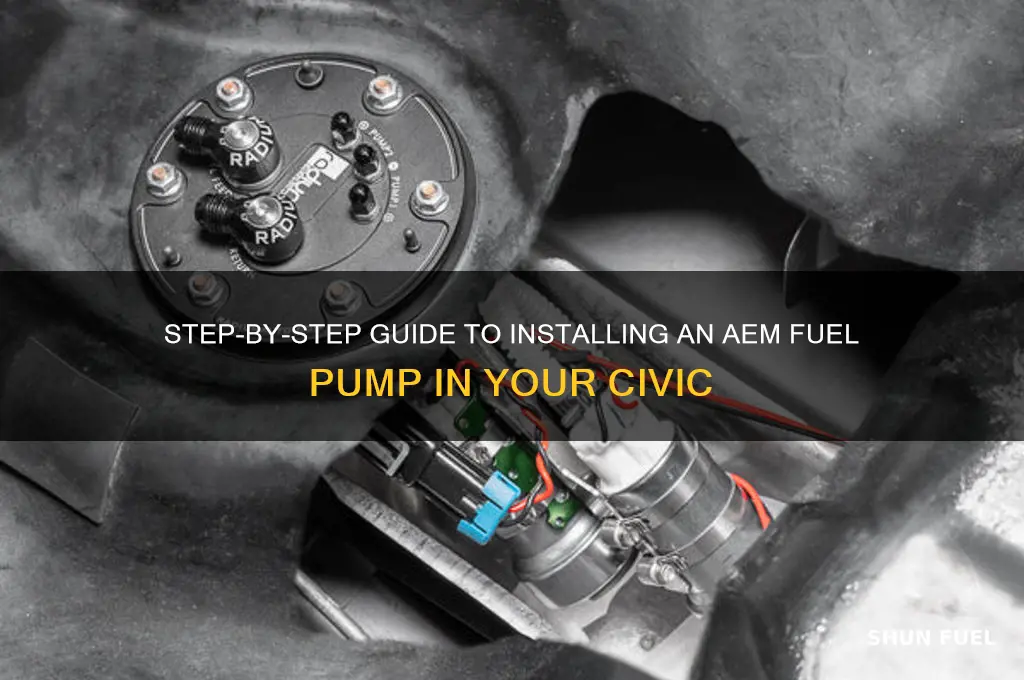 how to install aem fuel pump civic
