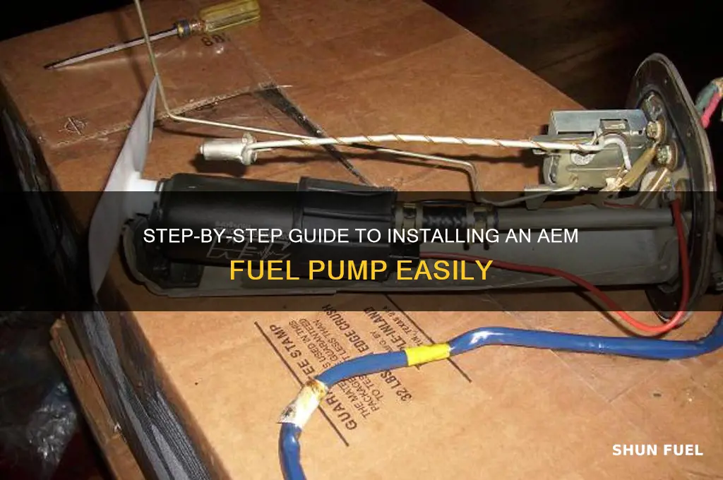 how to install aem fuel pump