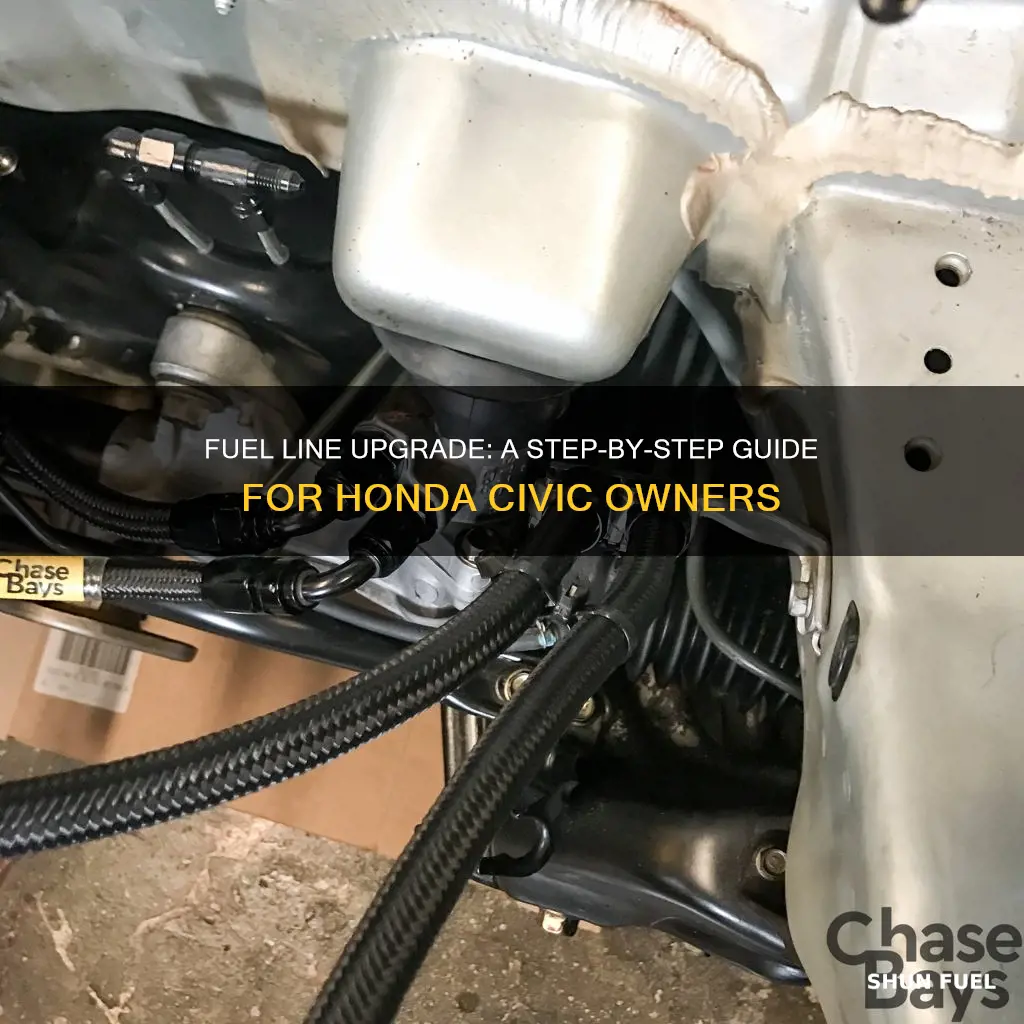 how to install aftermarket fuel line honda civic