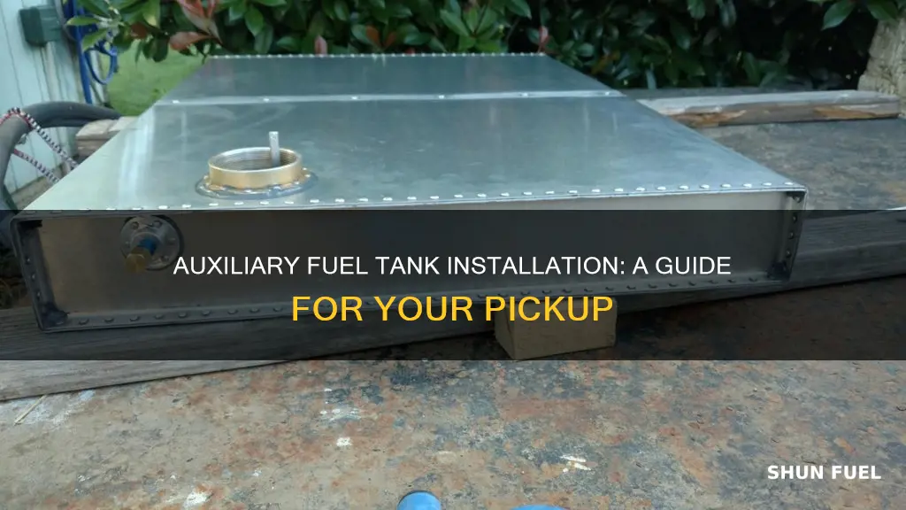 how to install an auxiliary fuel tank in your pickup