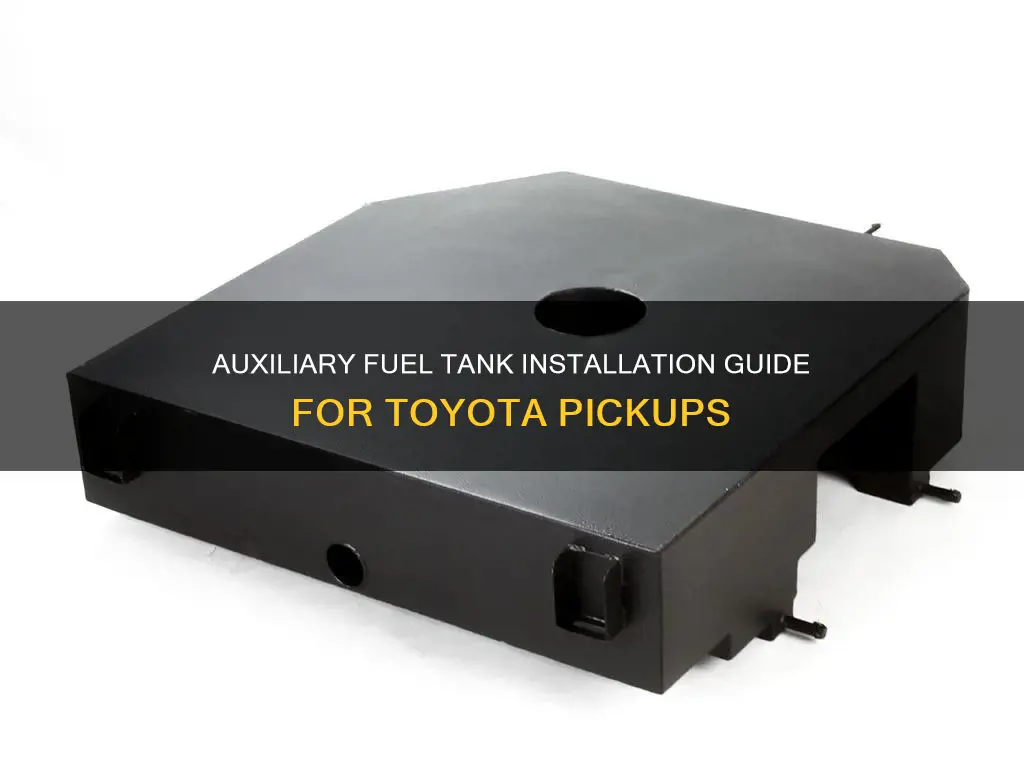 how to install auxiliary fuel tank toyota pickulp