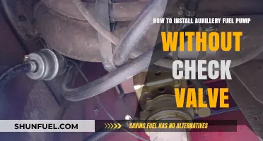 Installing an Auxiliary Fuel Pump Without a Check Valve: Step-by-Step Guide