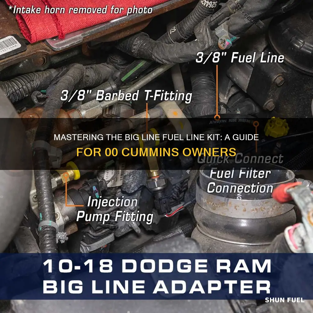 how to install big line fuel line kit 00 cummins