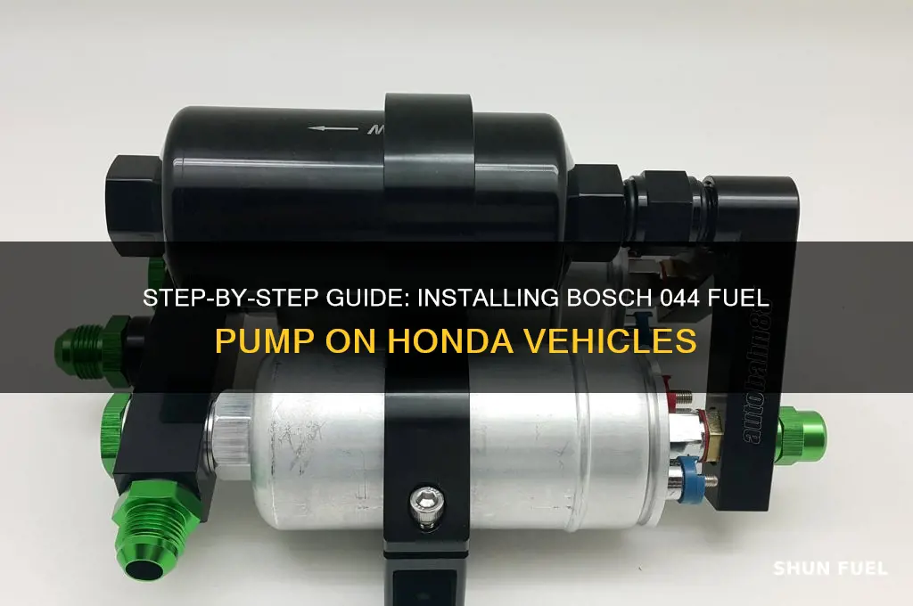 how to install bosch 044 fuel pump honda