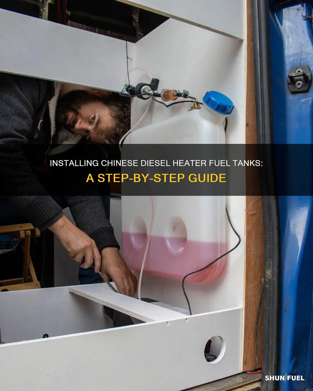 how to install chinese diesel heater fuel tank