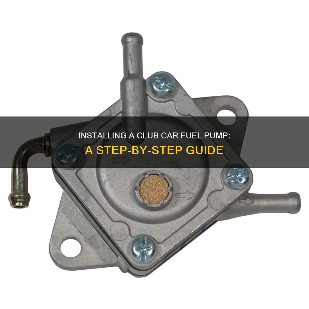 how to install club car fuel pump