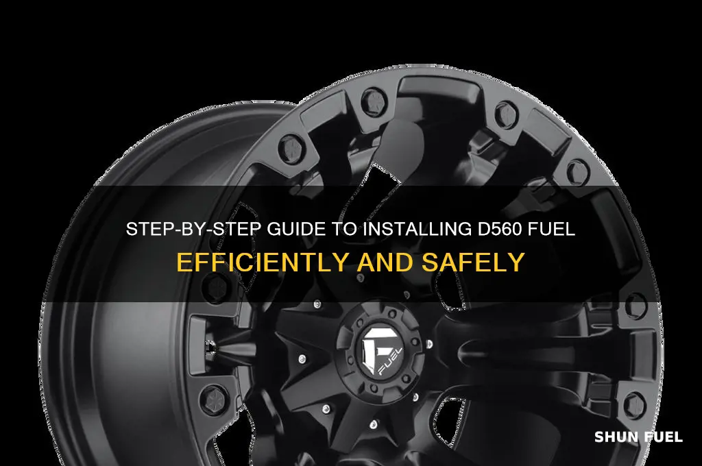 how to install d560 fuel