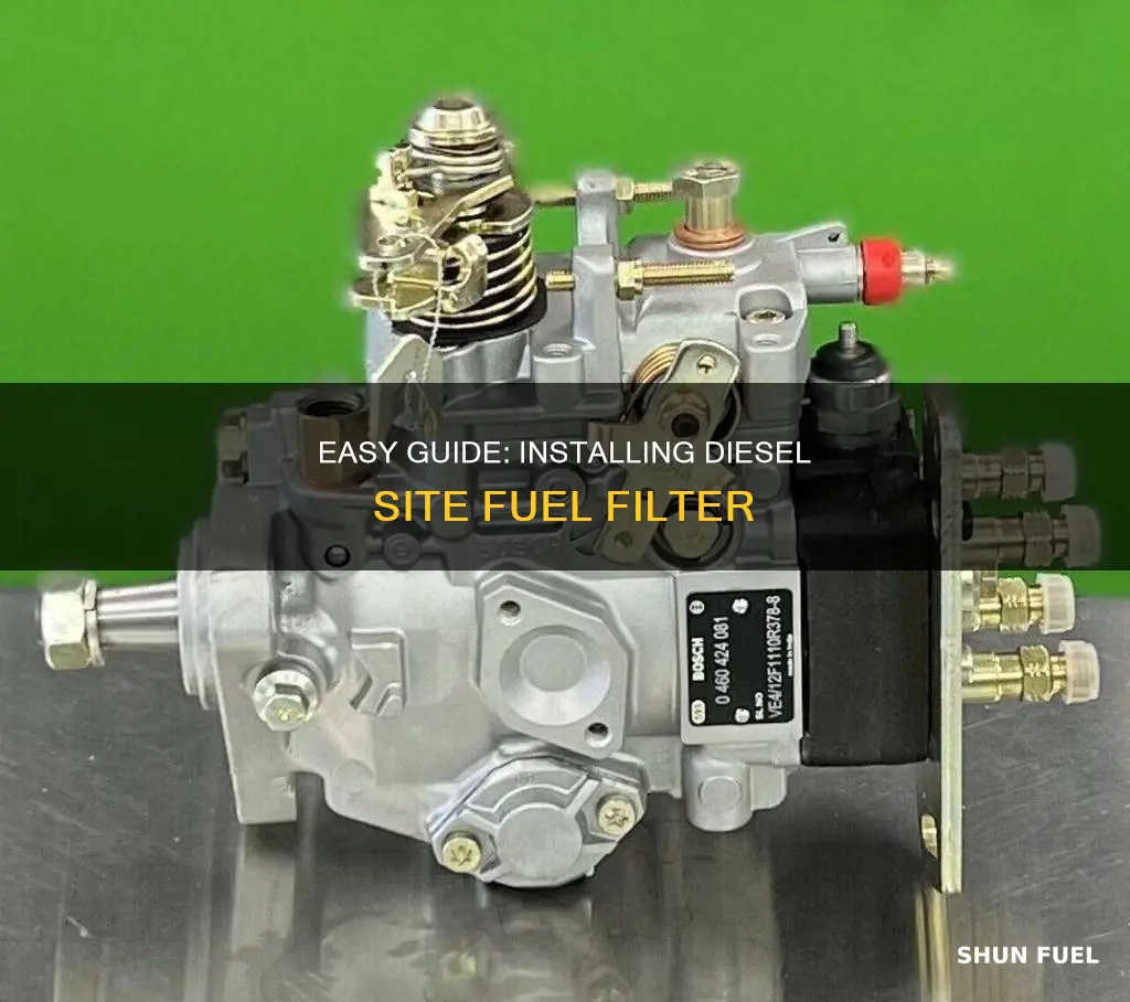 how to install diesel site fuel filter