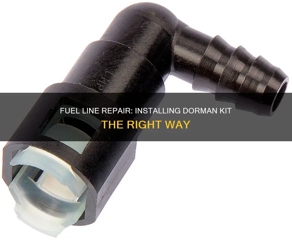 how to install dorman fuel line repair kit