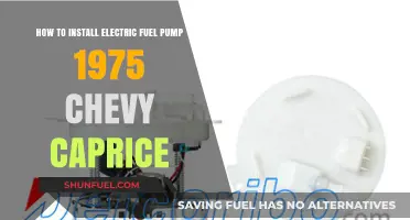 Installing an Electric Fuel Pump in a 1975 Chevy Caprice