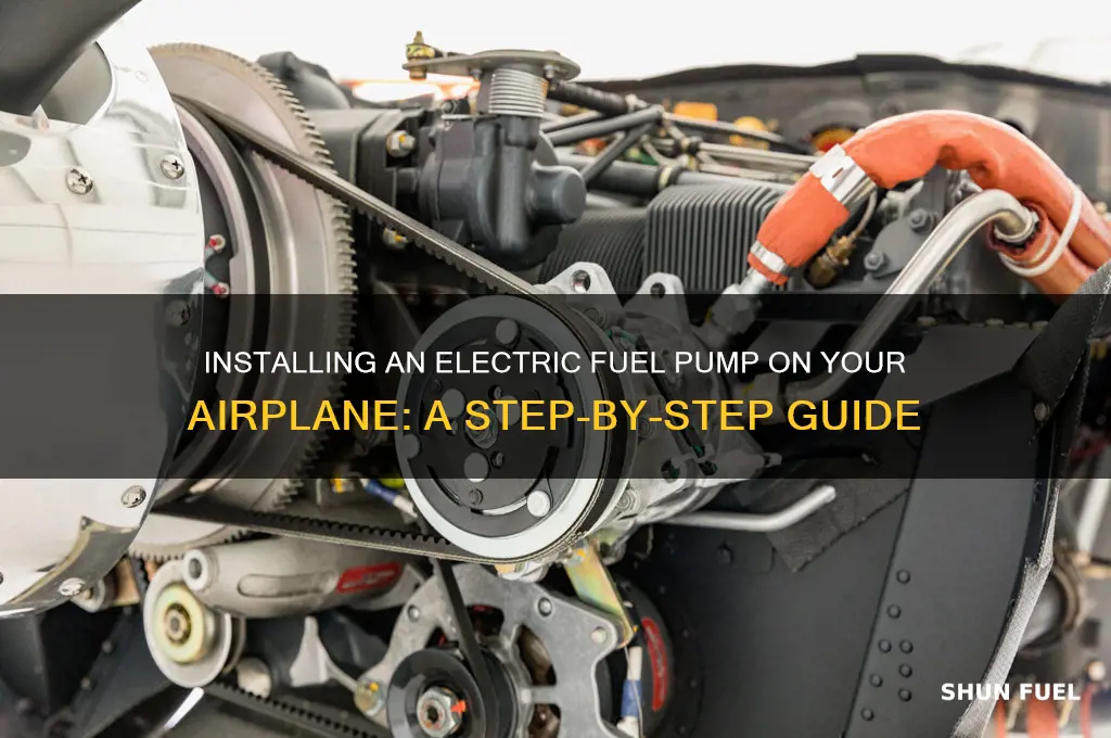 how to install electric fuel pump on airplane