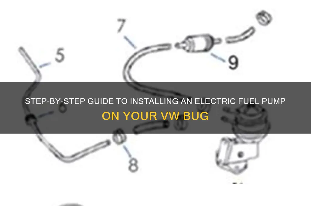 how to install electric fuel pump on vw bug