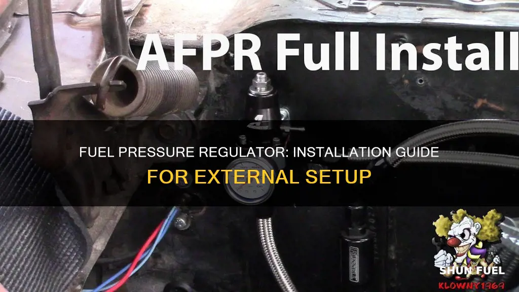 how to install external fuel pressure regulator