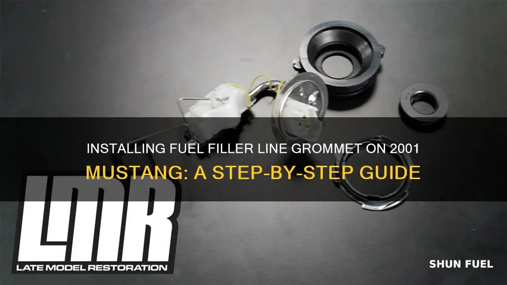 how to install fuel filler line grommet on 2001 mustang