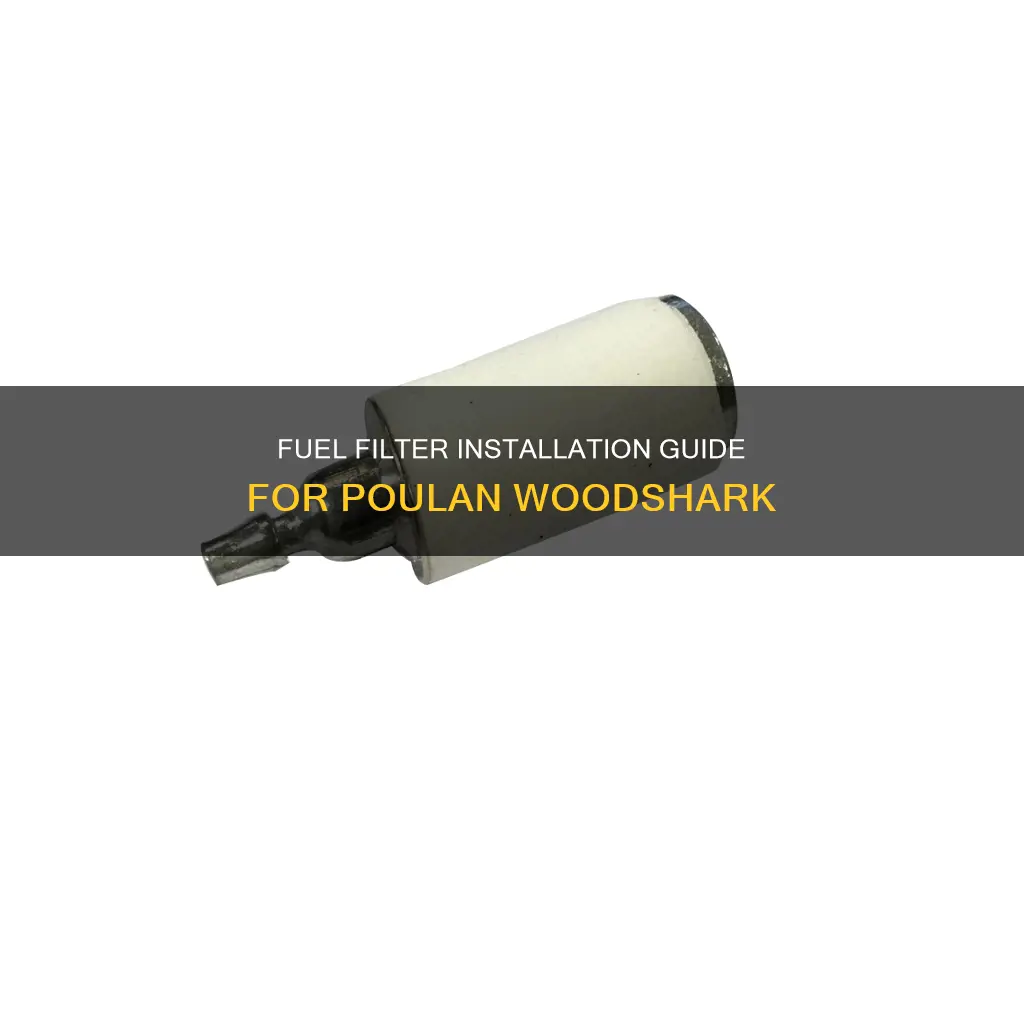how to install fuel filter poulan woodshark