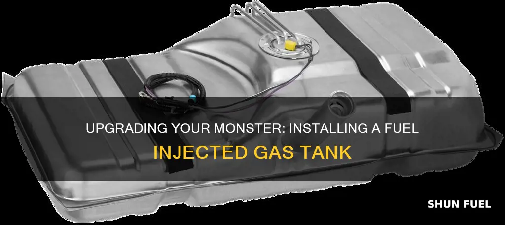 how to install fuel injected gas tank on carburated monster