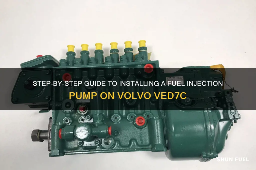how to install fuel injection pump on a volvo ved7c