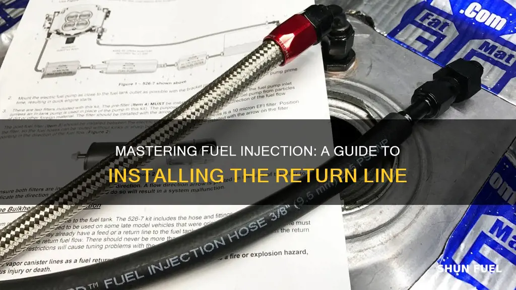 how to install fuel injection return line