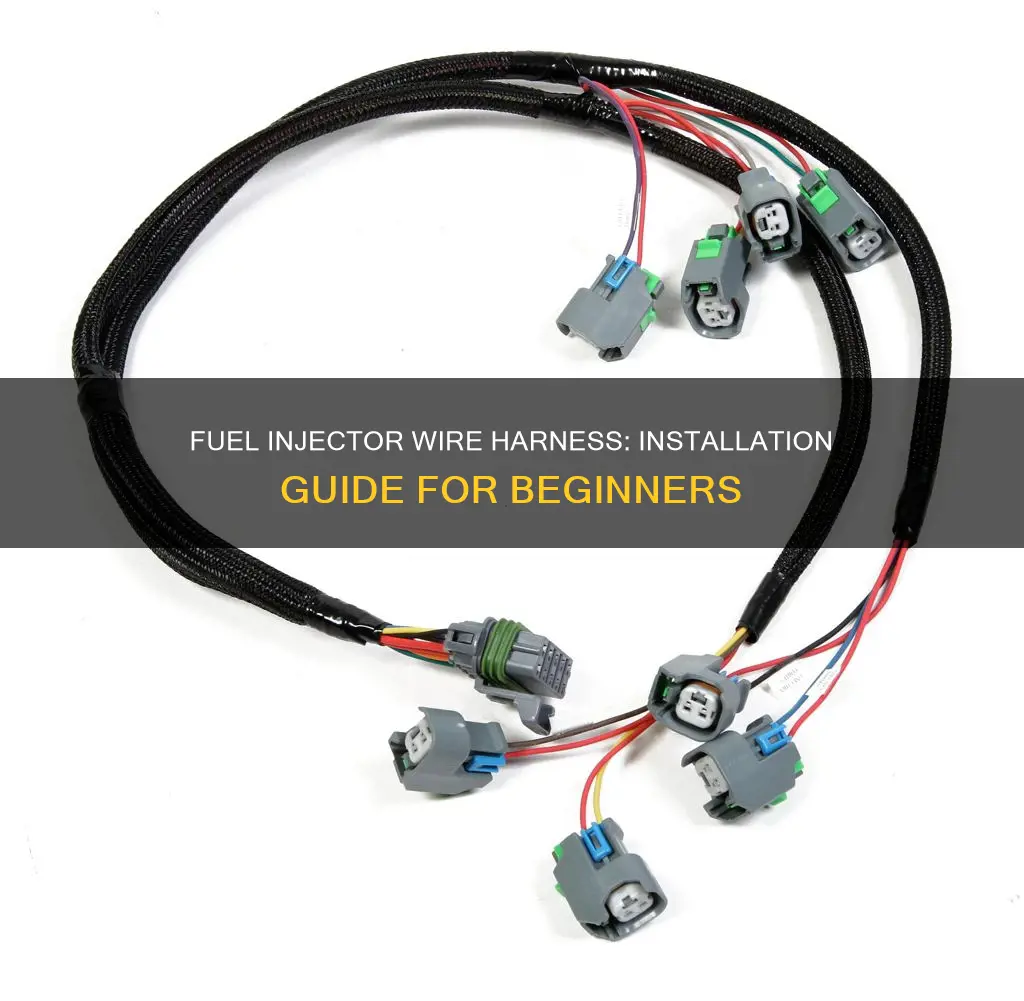how to install fuel injector wire harness