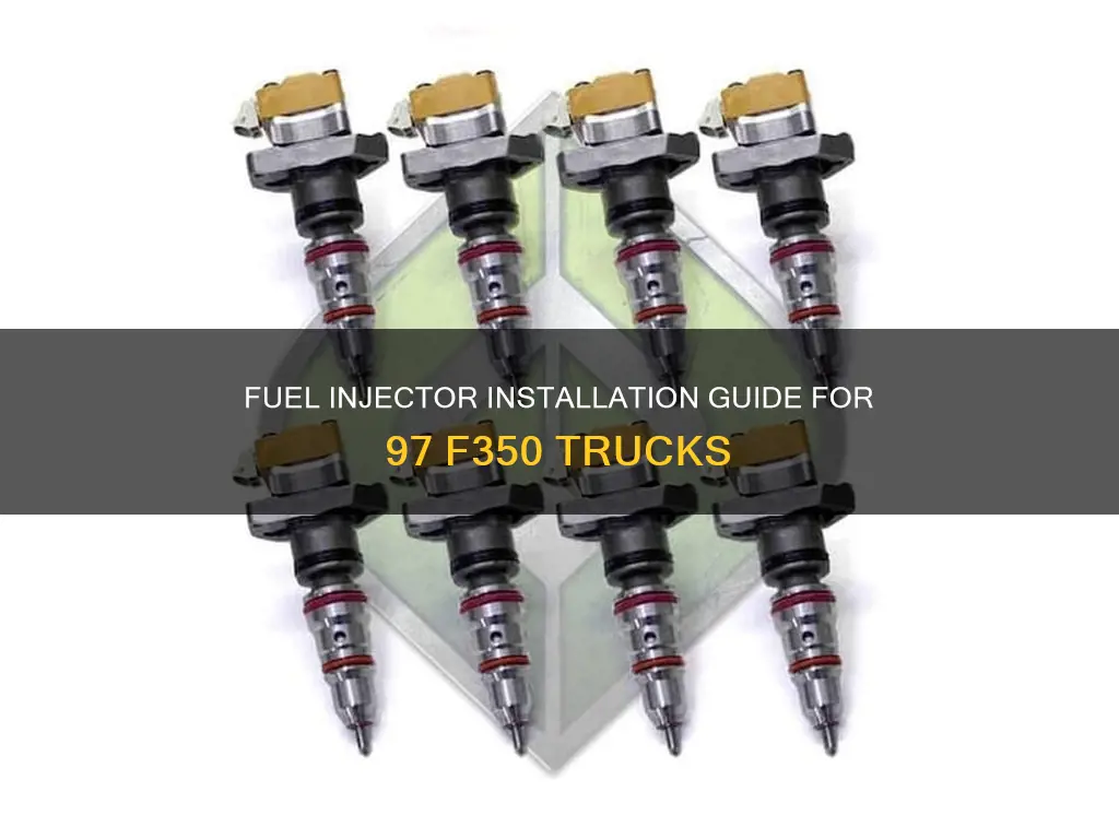 how to install fuel injectors 97 f350