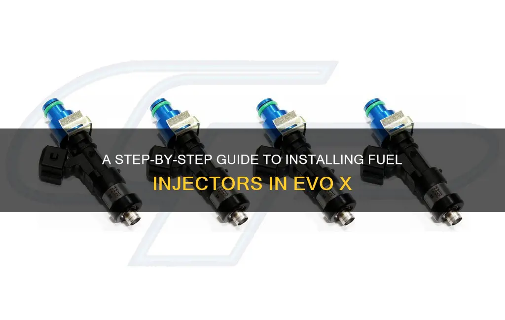 how to install fuel injectors evo x