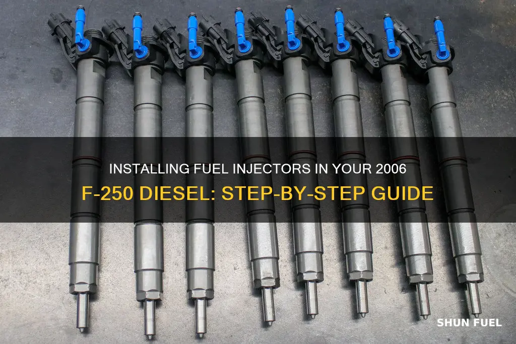 how to install fuel injectors in a 2006 f-250 diesel