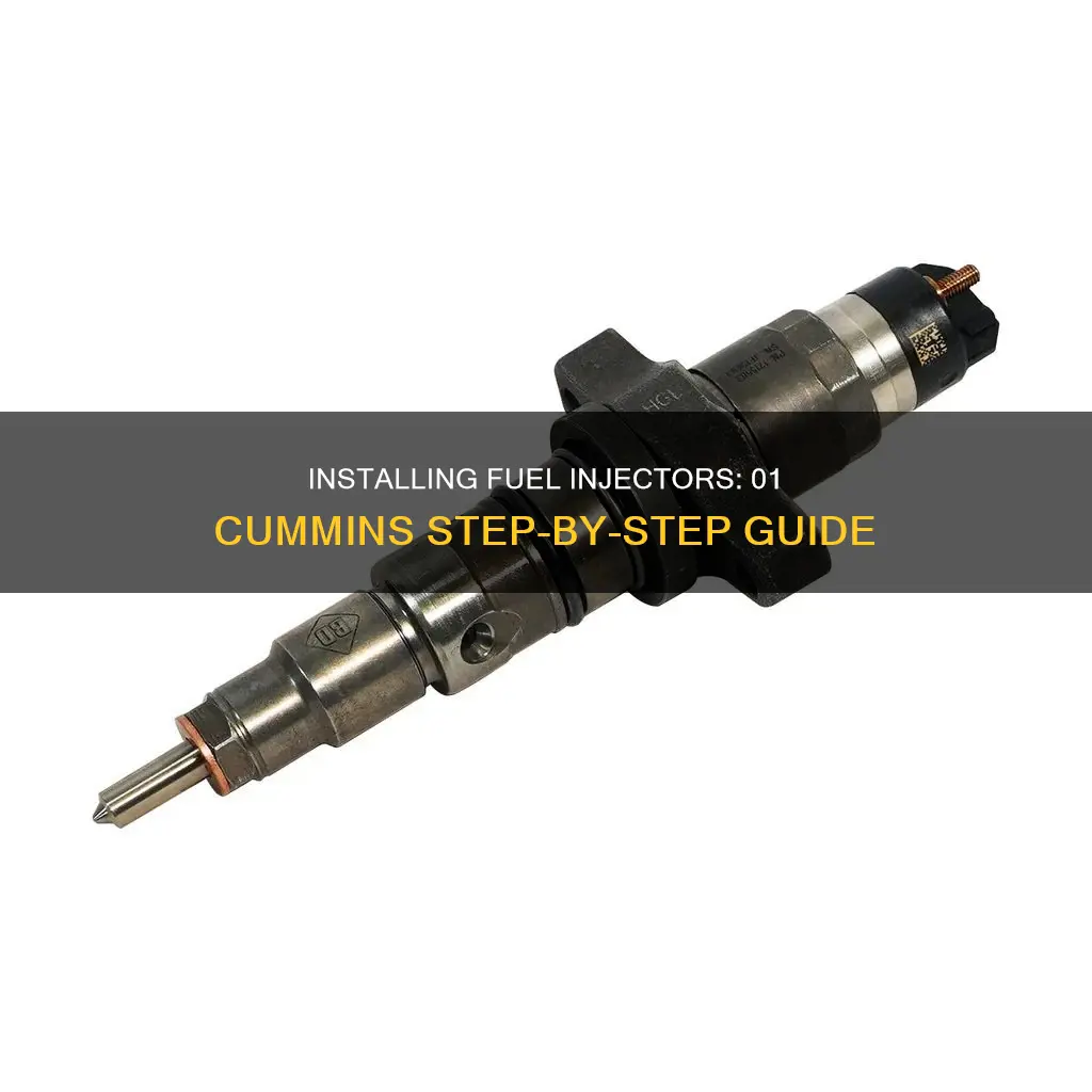 how to install fuel injectors on a 01 cummins