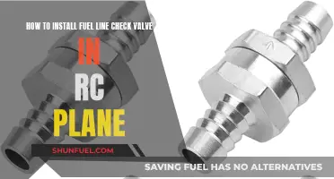 Fuel Line Check Valve Installation: A Guide for RC Plane Enthusiasts