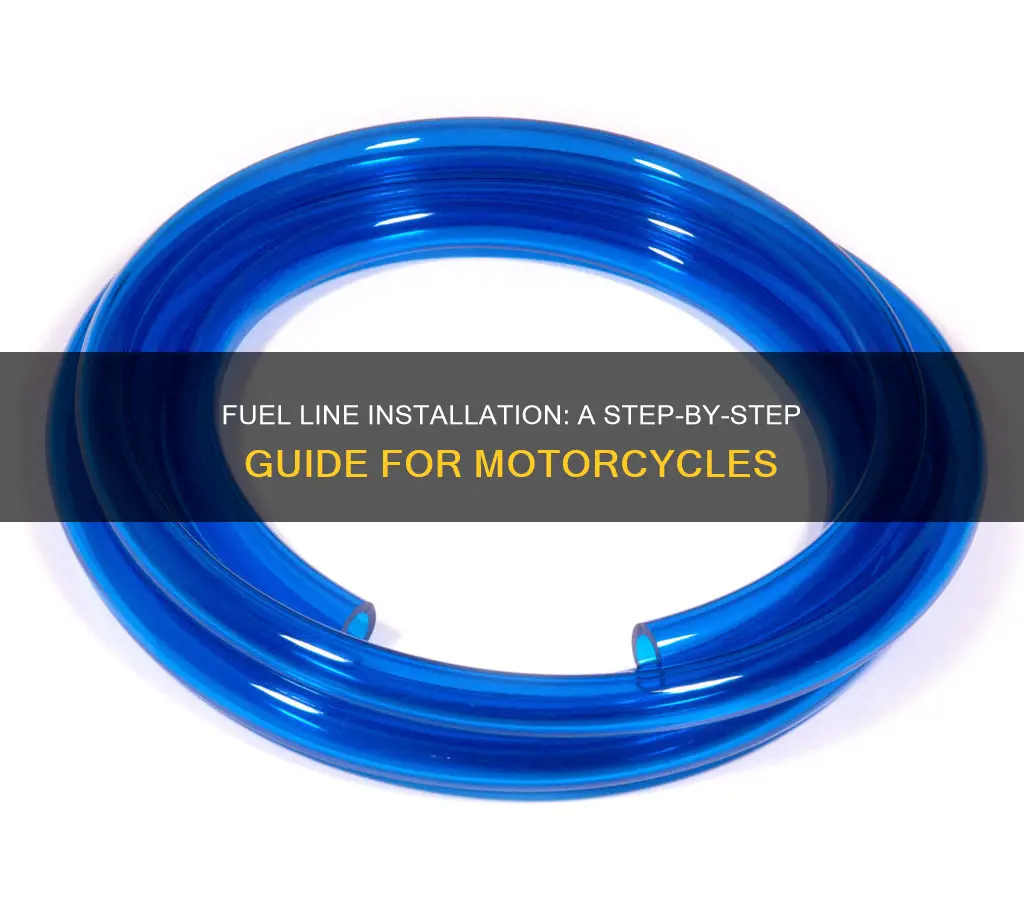 how to install fuel line motorcycle