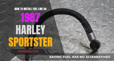 Fuel Line Installation Guide: 1987 Harley Sportster