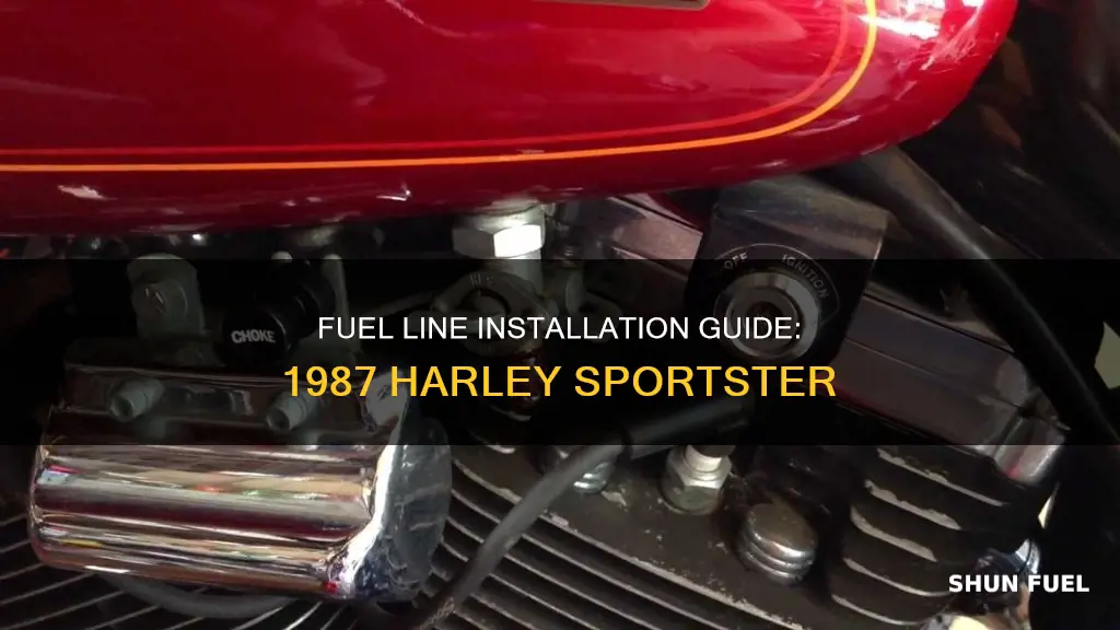 how to install fuel line on 1987 harley sportster