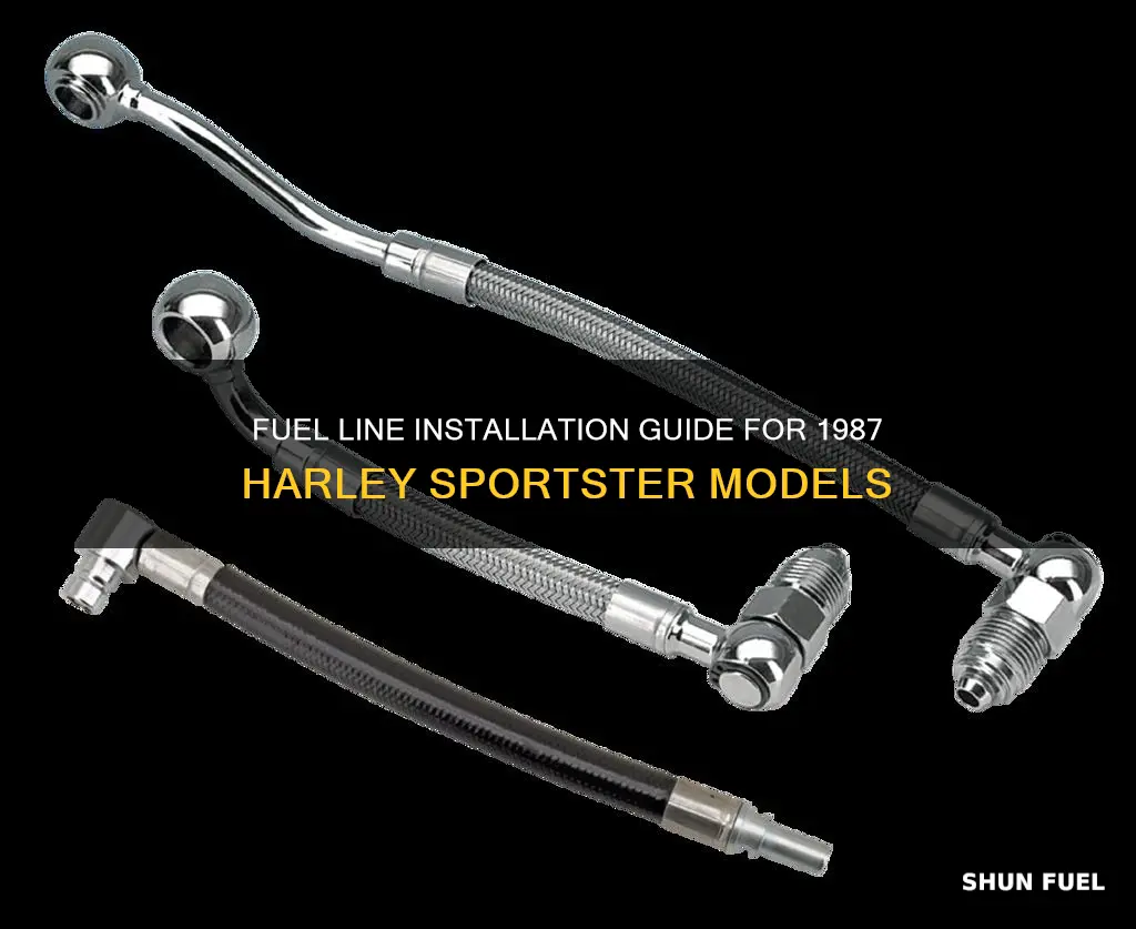 how to install fuel line on 1987 harley sportster