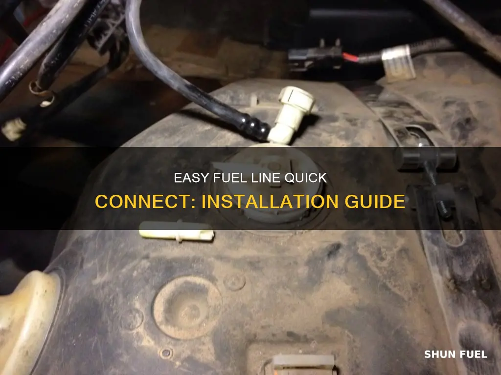 how to install fuel line repair quick connect