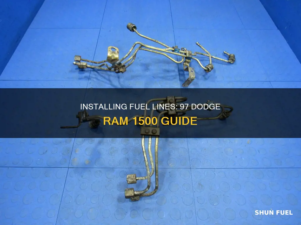 how to install fuel lines 97 dodge ram 1500