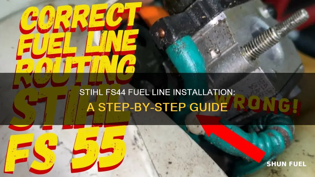 how to install fuel lines on a stihl fs44