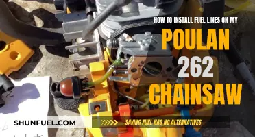 Fuel Line Installation: A Guide for Poulan 262 Chainsaw Owners