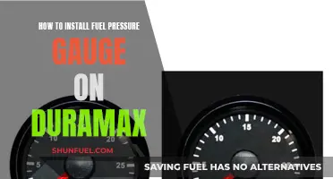 Installing a Fuel Pressure Gauge on Your Duramax Engine